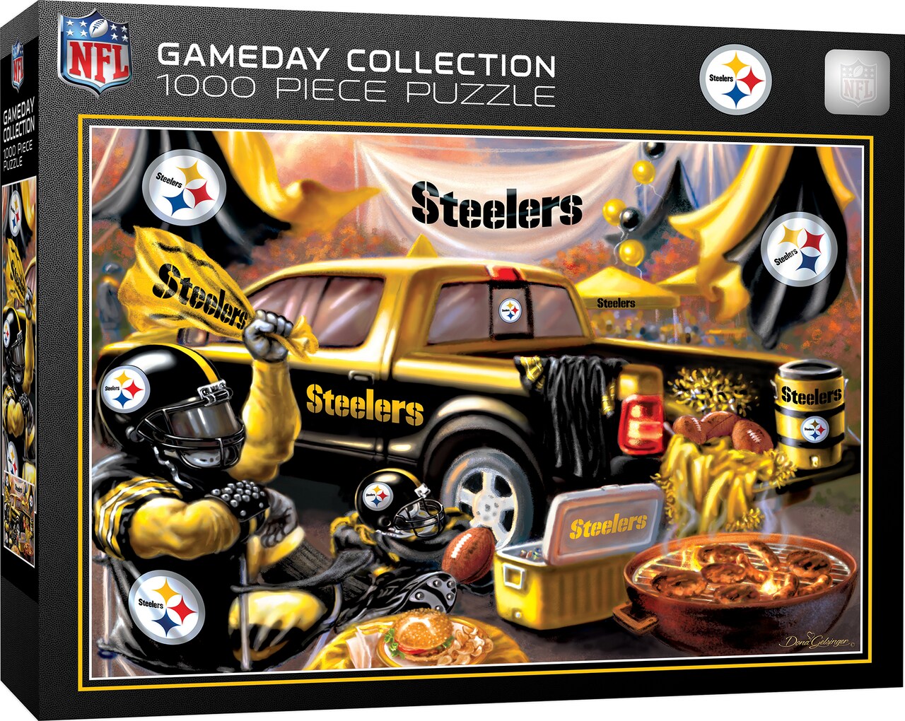 Masterpieces 1000 Piece Jigsaw Puzzle for Adults - NFL Pittsburgh Steelers Gameday - 19.25"x26.75"